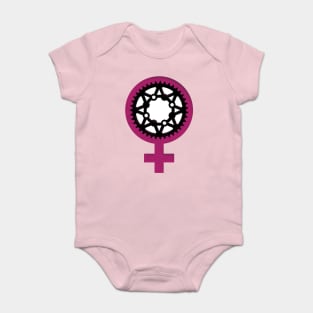 Chain Ring Girl Power 3 Baby Bodysuit